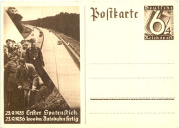 Adolf Hitler - Autobahn Erster Spatenstich - Ganzsache - Guerra 1939-45