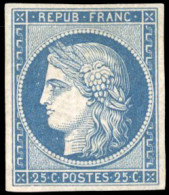 * 4 - 25c. Bleu. Très Frais. SUP. R. - 1849-1850 Cérès