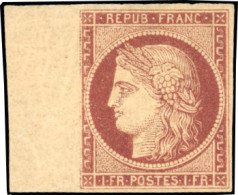 ** 6B - 1F. Carmin-brun. Nuance De Référence. BdeF. SUP. R. - 1849-1850 Cérès