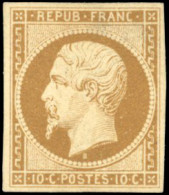 (*) 9 - 10c. Bistre-jaune. Fraîcheur Exceptionnelle. SUP. - 1852 Louis-Napoléon