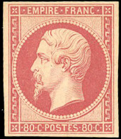 * 17Be - 80c. Rose Foncé. Très Frais. Belle Nuance. SUP. - 1853-1860 Napoléon III.