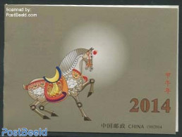 China People’s Republic 2014 Year Of The Horse Booklet, Mint NH, Nature - Various - Horses - Stamp Booklets - New Year - Nuovi