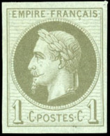 * 25c - 1c. Vert-bronze. Impression Fine De Rothschild. ND. SUP. - 1863-1870 Napoléon III Lauré