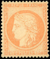 * 38a - 40c. Jaune-orange. Bon Centrage. TB. - 1870 Siège De Paris