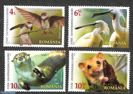 Romania 2022 Int. Danube Day 4v, Mint NH, Nature - Animals (others & Mixed) - Birds - Nuovi