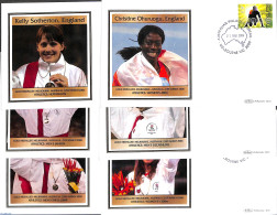 Australia 2006 Commonwealth Games, 6 Benham Covers (Athletics), Postal History, Sport - Athletics - Olympic Games - Sp.. - Cartas & Documentos