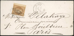 Obl. 28B - 10c. Bistre, Type II, Petit BdeF, S/lettre Locale Frappée Du CàD De PARIS - R. ST-ANTOINE Du 27 Décembre 1870 - Guerre De 1870