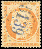 Obl. 38 - KUSTENDJE. 40c. Siège Obl. GC Bleu 5139. SUP. - 1849-1876: Période Classique