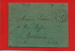 (RECTO / VERSO) ENVELOPPE AVEC CACHET TRESOR ET POSTE EN 1915 - SECT. POSTAL N° 136 - Briefe U. Dokumente