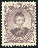 * SG#34 + 35 - 1c. Dull Purple, Type I + 1c. Brown Purple, Type II. VF. - Other & Unclassified