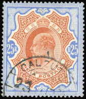 Obl. SG#147 - 25r. Brownish Orange And Blue. Datestamp Of CALCUTTA. SUP. - Fidschi-Inseln (...-1970)