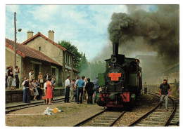 BELLE CARTE - LOCOMOTIVE À VAPEUR - LE TRAIN À VAPEUR VELAY - VIVARAIS LA GALOCHE - Gares - Avec Trains