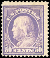 * 193 - 50c. Franklin Violet Terne. Décentré. Sc#422. B. - Andere & Zonder Classificatie