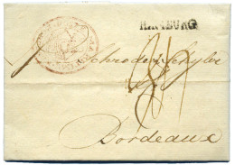 France : Lettre De Hambourg 5 Avril 1899 Avec Cachet Illustré "POSTE MARITIME BORDEAUX" - Sonstige & Ohne Zuordnung