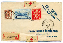 France : Croix-Rouge Française. Dépliant 5 Volets, Tour Du Monde En 1947 - Andere & Zonder Classificatie