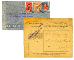 Argentine : 3-11-1935. Lettre De Buenos Aires Adressée à Henry Potez à Paris + Enveloppe De Réexpédition PTT N°827 Avec  - Autres & Non Classés