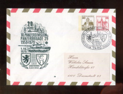 "BUNDESREPUBLIK DEUTSCHLAND" 1979, Privatganzsachenumschlag "Panzerdivision/Panzerbrigade" Mit SSt "SIGMARINGEN" (B2188) - Privé Briefomslagen - Gebruikt