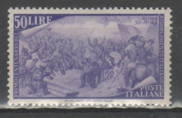 ITALIA 1948 - Risorgimento 50 L. * - 2 Scan - 1946-60: Neufs