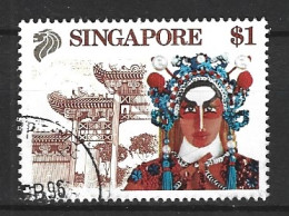 SINGAPOUR. N°590 De 1990 Oblitéré. Opéra Chinois. - Music