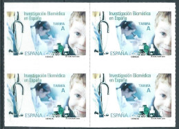 ESPAGNE SPANIEN SPAIN ESPAÑA 2018 BIOMEDICAL INVESTIGATION BLOCK 4V MNH ED 5197 YT 4925 MI 5220 SC 4251 - Unused Stamps