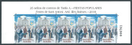 ESPAGNE SPANIEN SPAIN ESPAÑA 2018 POPULAR FESTIVALS SANT ANTONI. ARTÀ. ILLES BALEARS BLOCK 5V ED 5201 YT 4929 MI 5224 - Unused Stamps