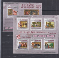 Comores - 2009 - Art: Luis Jimenez Aranda - Yv 1850/55 + Bf 238 - Impressionisme