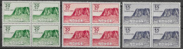 Noruega 1953 - Mi:380/382, Yv:345/347 ** Tourism North Cape BL4 - Ongebruikt