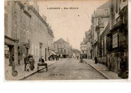 HAUTE MARNE  LANGRES RUE DIDEROT ANIMEE  ECRITE - Langres