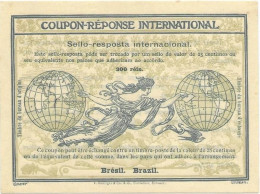 Brasile Brésil Brazil (08). Coupon Réponse/reply Coupon Mod. Roma IV, Filigrana II Tipo. Ottime Condizioni. Nuovo. - Nuevos