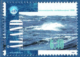 Aland 1998 Ocean Year 1 Value MNH Waves - Protección Del Medio Ambiente Y Del Clima