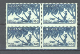 Océanie  -  Avion  :  Yv  18  **   Bloc De 4 - Luftpost