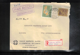 Portugal 1968 Interesting Airmail Registered Letter - Storia Postale