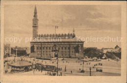 71666695 Kobenhavn Radhus Pavillon Strassenbahn  - Danemark