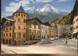 71664337 Berchtesgaden Marktplatz Brunnen Watzmann Berchtesgadener Alpen Berchte - Berchtesgaden