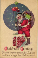 CPA - Babbo Natale, Père Noël, Santa Claus - VG - B174 - Santa Claus