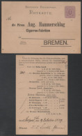 D. REICH - BREMEN / 1889 GSK TABAK - TABAC - TOBACCO - CIGARES (ref LE5148) - Postcards