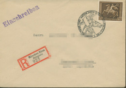 Deutsches Reich 1938 Braunes Band 671 SST A. R-Brief Gestempelt Geprüft (X18108) - Covers & Documents