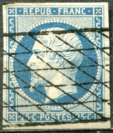 FRANCE - Y&T  N° 10 (o)…oblitération Grille Sans Fin - 1852 Louis-Napoléon