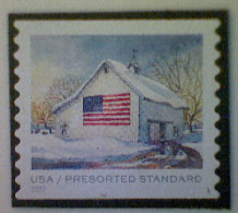 United States, Scott #5685, Used(o), 2022, Flags On Barns, Presort (10¢), Multicolored - Used Stamps