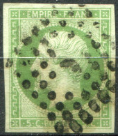 FRANCE - Y&T  N° 12 (o)...oblitération Losange - 1853-1860 Napoleon III