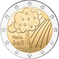 2 Euro Commemorative Malte 2019 Nature Et Environnement UNC - Malte