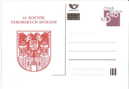 CDV B 344 Czech Republic 10th Meeting In Tabor Town  2001 Heraldic Lion - Otros & Sin Clasificación