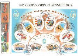 FDC GF Soie - Bloc Coupe Gordon Bennett - Oblit Paris 2/6/2005 - 2000-2009