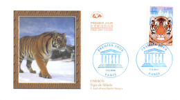 CEF - Unesco, Tigre De Sibérie - Oblit Paris 7/12/06 - 2000-2009