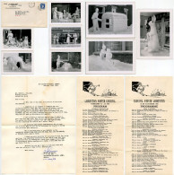 Canada 1955 Cover W/ Letter, Laurentian Winter Carnival Program & Ice Sculpture Photos; Ste-Agathe-Des-Monts, Quebec - Cartas & Documentos