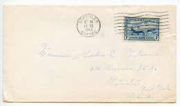 Canada 1962 Airmail Cover; Sept-Iles, Quebec To Watervliet, New York; Scott C8 - 7c. Airplane & Student Flyers - Lettres & Documents