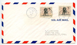 Canada 1963 Airmail Cover; Isachsen, N.W.T. To Watervliet, New York; Scott 396 - 5c. Education - Brieven En Documenten