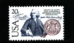 UNITED STATES/USA - 1983  TREATY USA-SWEDEN  MINT NH - Ongebruikt