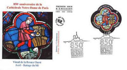 FDC - 850e Anniversaire Notre-Dame De Paris (4714), Oblit 19/1/13 Paris - 2010-2019