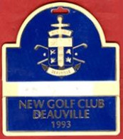 ** PLAQUE  NEW  GOLF  CLUB  DEAUVILLE  1993 ** - Andere & Zonder Classificatie